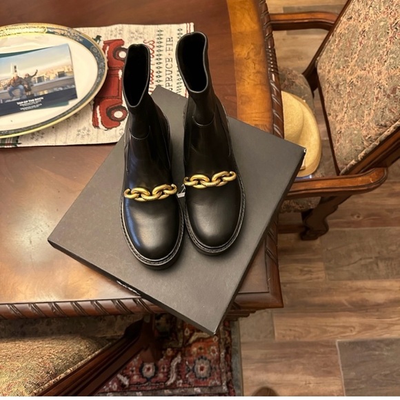 Coach Black and Gold Women's Booties - Picture 1 of 11